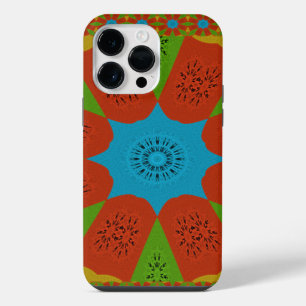 Kaleidoscope Bloom A Vibrant African Print Colour iPhone 14 Pro Max Case