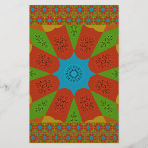 Kaleidoscope Bloom A Vibrant African Print Colour  Stationery