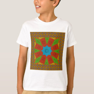 Kaleidoscope Bloom A Vibrant African Print Colour  T-Shirt