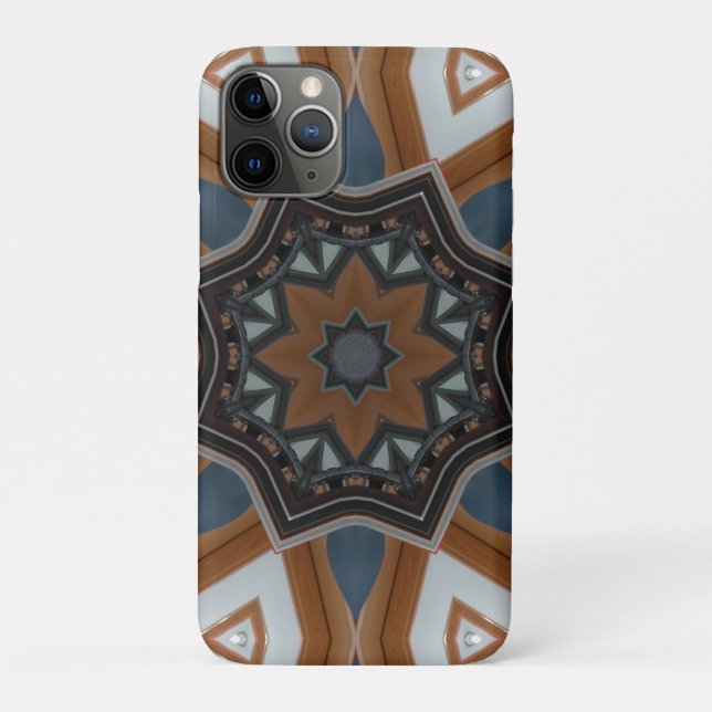 Kaleidoscope Brown star Case-Mate iPhone Case (Back)