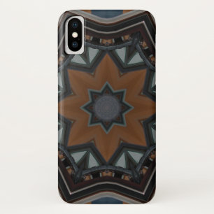 Kaleidoscope Brown star iPhone X Case