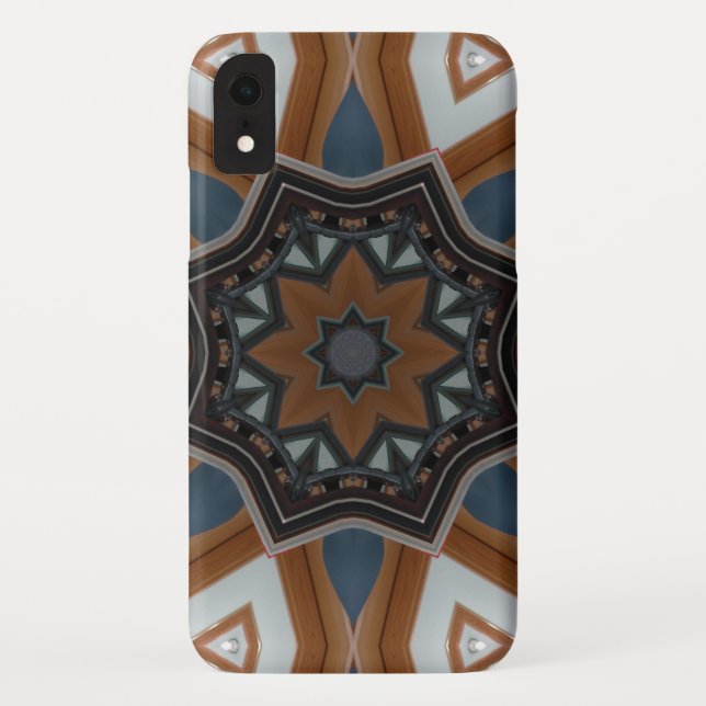 Kaleidoscope Brown star Case-Mate iPhone Case (Back)