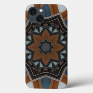 Kaleidoscope Brown star iPhone 13 Case