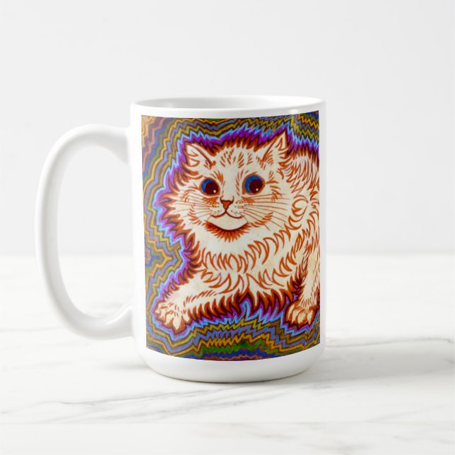 Kaleidoscope Cat Coffee Mug (Left)