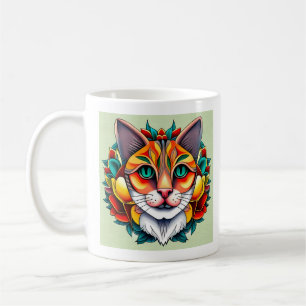 Kaleidoscope Cat  Coffee Mug