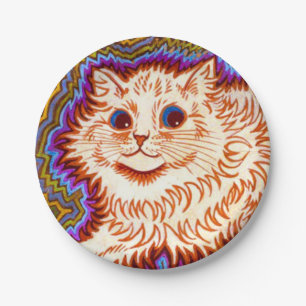 Kaleidoscope Cat Paper Plate