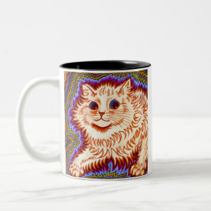 Kaleidoscope Cat Two-Tone Coffee Mug