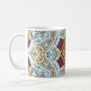 Kaleidoscope Ceramic: Abstract Surface Texture Coffee Mug