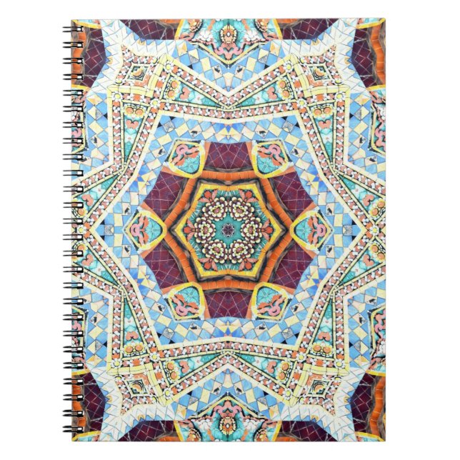 Kaleidoscope Ceramic: Abstract Surface Texture Notebook (Front)