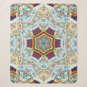 Kaleidoscope Ceramic: Abstract Surface Texture Sherpa Blanket