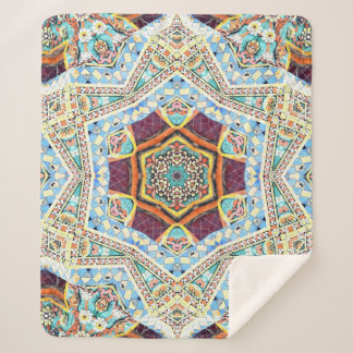 Kaleidoscope Ceramic: Abstract Surface Texture Sherpa Blanket