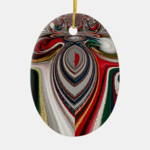 Kaleidoscope Christmas: Festive Home Décor Set Ceramic Tree Decoration