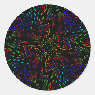 Kaleidoscope Classic Round Sticker