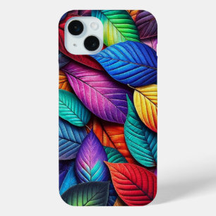 Kaleidoscope Colours Leaf Pattern iPhone Case