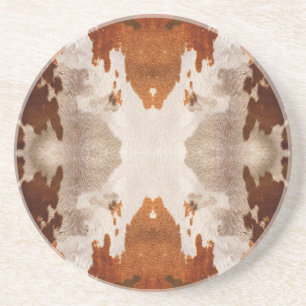 Kaleidoscope Cow Hide Pattern Coaster