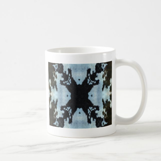 Kaleidoscope cow hide pattern coffee mug (Right)