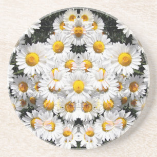 Kaleidoscope Daisies Pattern Coaster