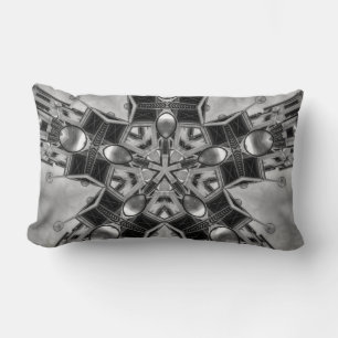 Kaleidoscope dark grey Star... Lumbar Cushion