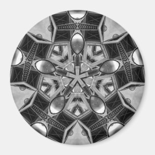 Kaleidoscope dark grey Star... Magnet