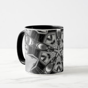 Kaleidoscope dark grey Star... Mug