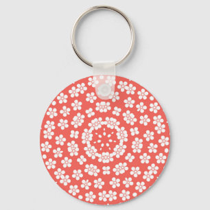 kaléidoscope de fleurs key ring