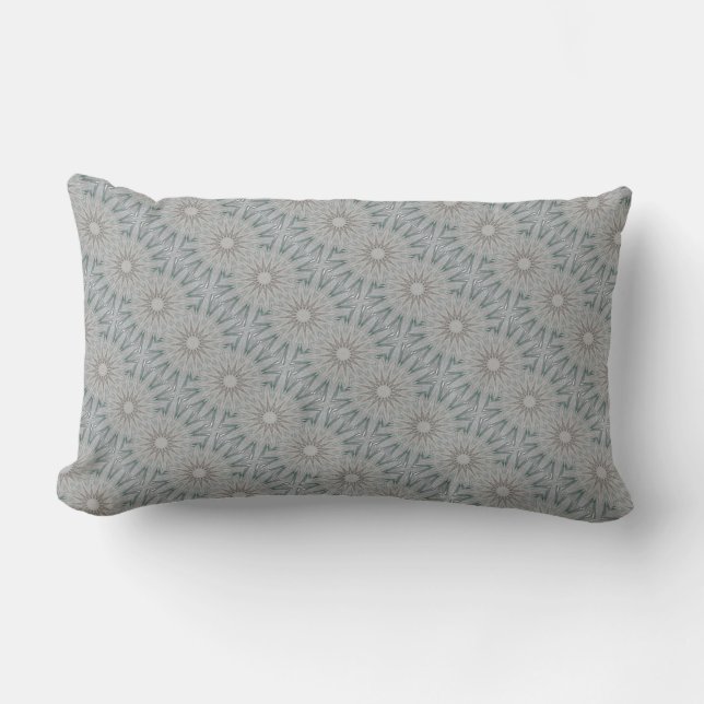 Kaleidoscope Design Rustic Light Grey Colours Outdoor Cushion (Front)