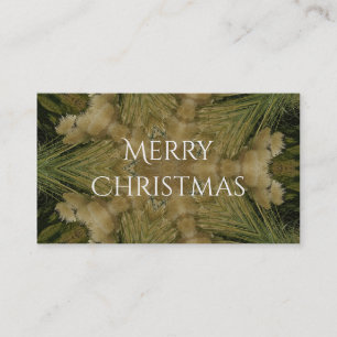 Kaleidoscope Design Star from Pampas Grass Green Business Card