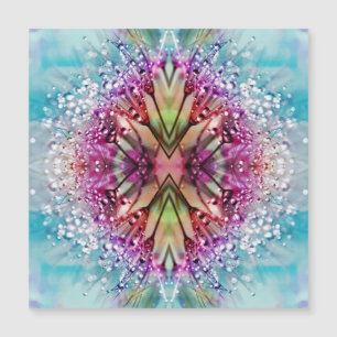 Kaleidoscope Dewdrops: Abstract Floral Art
