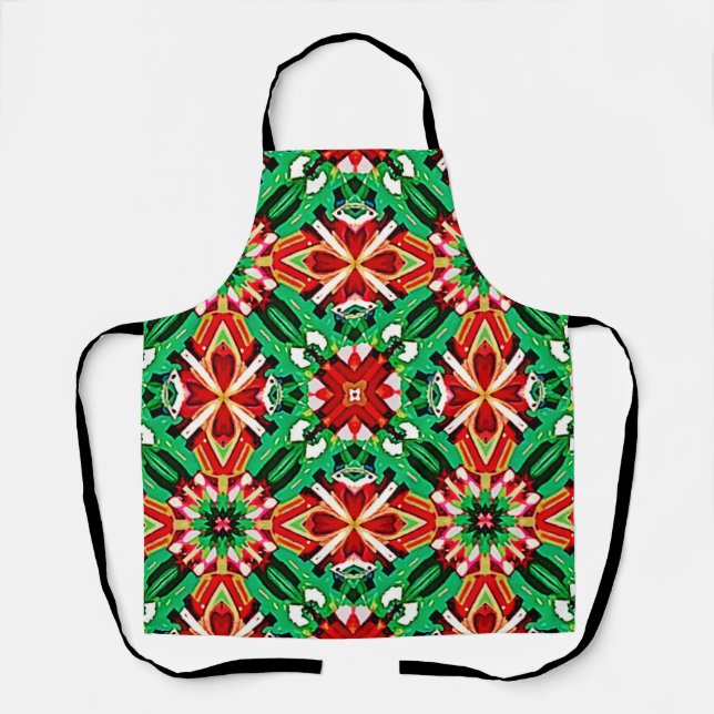 Kaleidoscope Dream Mandala Art Apron (Front)