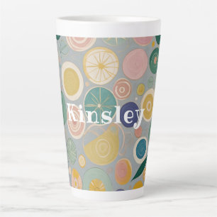 Kaleidoscope Dream Personalised Latte Mug