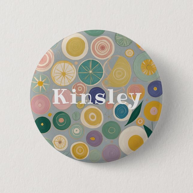 Kaleidoscope Dream Personalized 6 Cm Round Badge (Front)