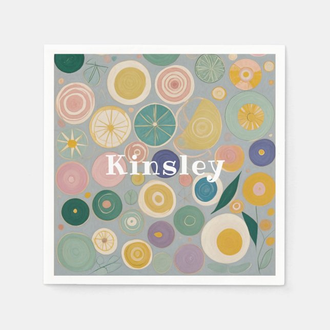 Kaleidoscope Dream Personalized Napkin (Front)