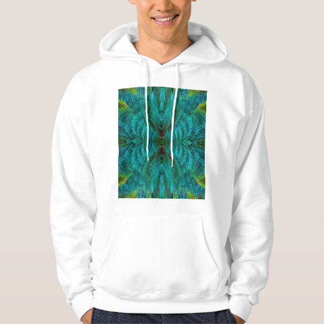 Kaleidoscope Feather Design Hoodie (Front)