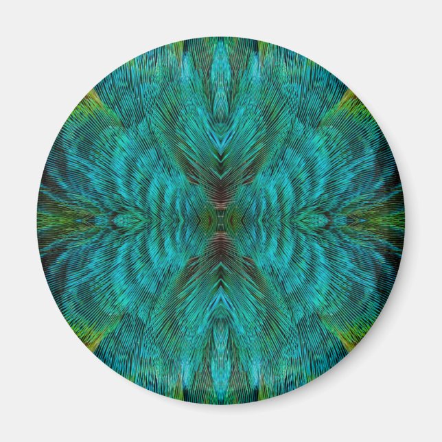 Kaleidoscope Feather Design Magnet (Front)