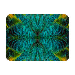 Kaleidoscope Feather Design Magnet