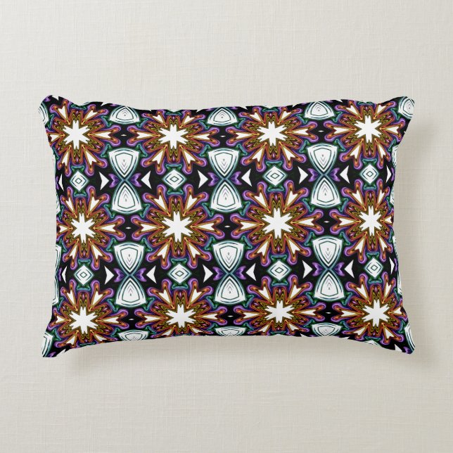kaleidoscope floral pattern  decorative cushion (Front)
