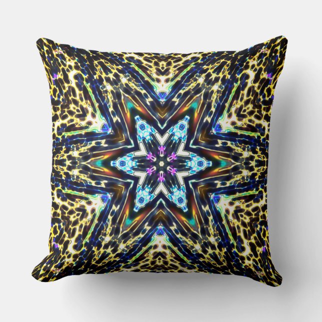 Kaleidoscope flower cartoon surrounded by bumpy cushion (Front)
