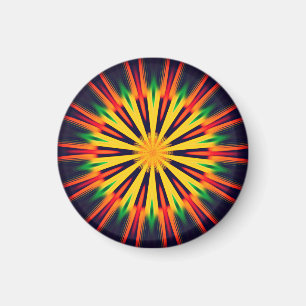 Kaleidoscope Flower Design-21855 Magnet