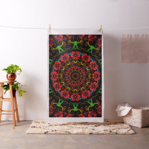 Kaleidoscope Flower Hibiscus I + your idea Fabric