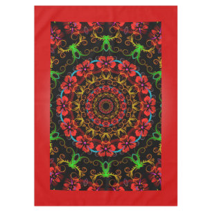 Kaleidoscope Flower Hibiscus I + your idea Tablecloth
