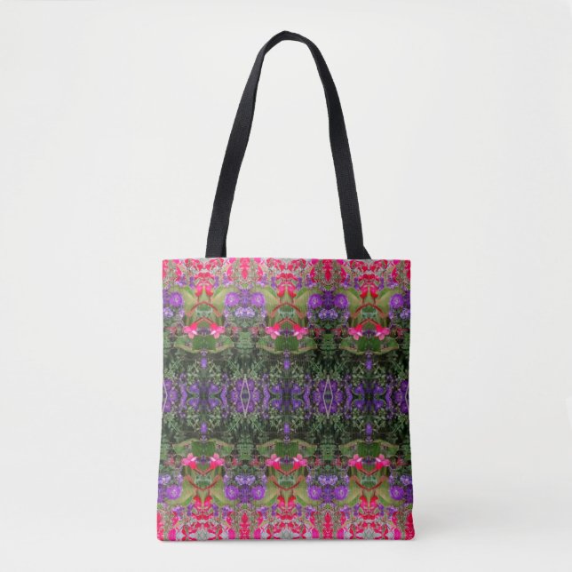 Kaleidoscope Flower Pattern 2 Medium Tote Bag (Front)