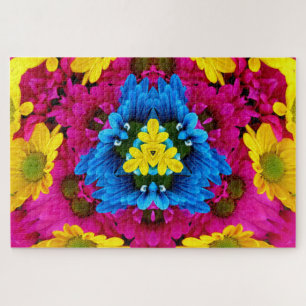 kaleidoscope flowers puzzle
