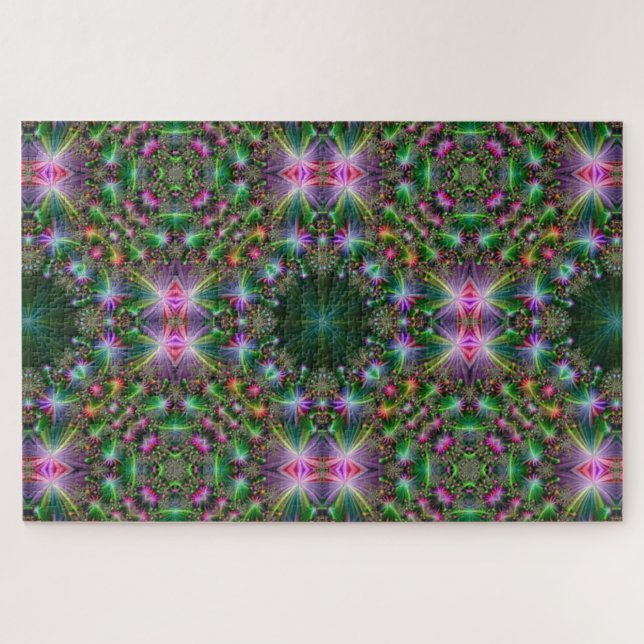 kaleidoscope flowers puzzle (Horizontal)