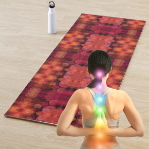 Kaleidoscope Flowers  Reversible Yoga Mat