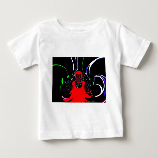 Kaleidoscope Fluid Art Print Baby T-Shirt (Front)
