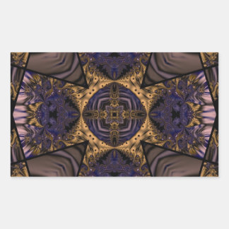 Kaleidoscope Fractal 286 Rectangular Sticker