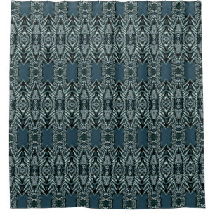 Kaleidoscope Fractal Art mini II + your ideas Shower Curtain