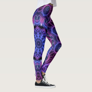 Kaleidoscope Fractal - Hearts Mandala + your ideas Leggings