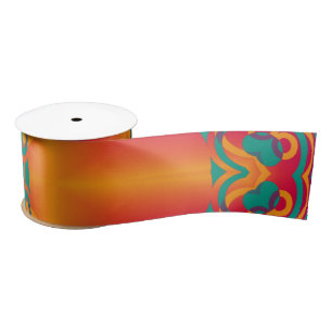 Kaleidoscope Fractal I + your ideas Satin Ribbon