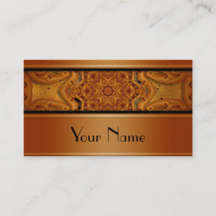 Kaleidoscope Fractal Mandala XI + your Text Business Card